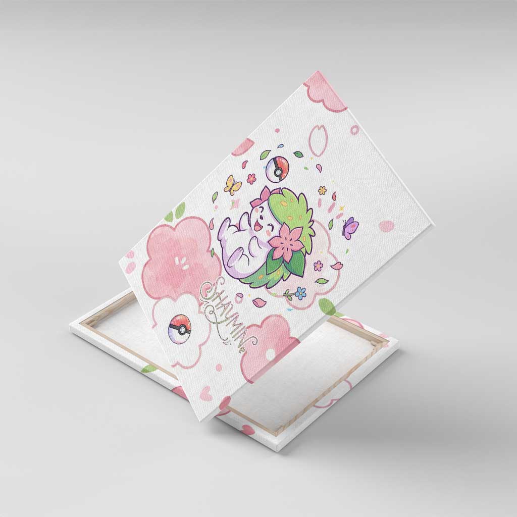 Shaymin Canvas Wall Art Floral Pastel Blossom Art