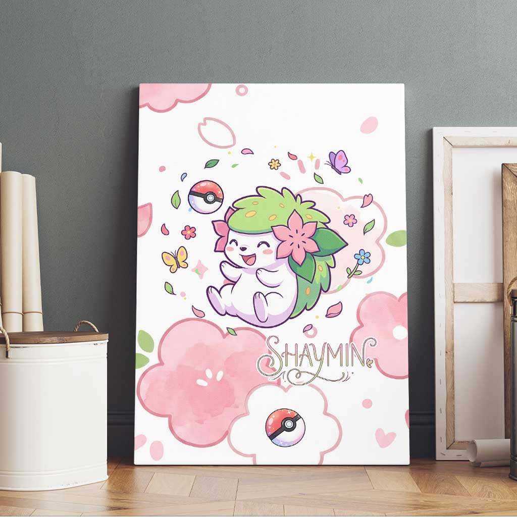 Shaymin Canvas Wall Art Floral Pastel Blossom Art