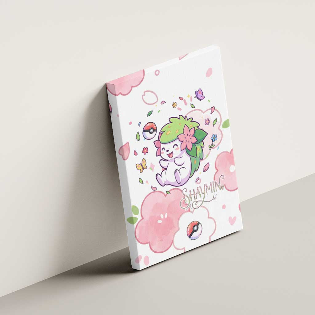 Shaymin Canvas Wall Art Floral Pastel Blossom Art