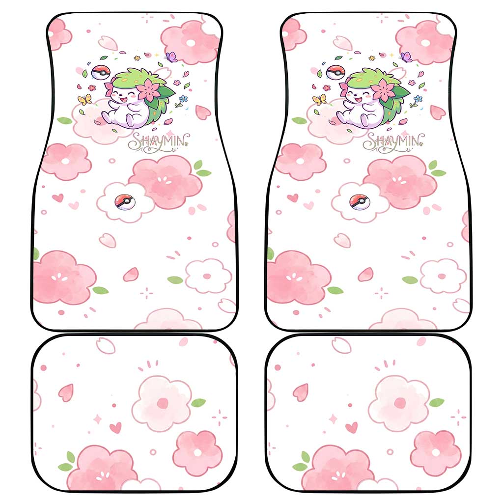 Shaymin Car Mats Floral Pastel Blossom Art
