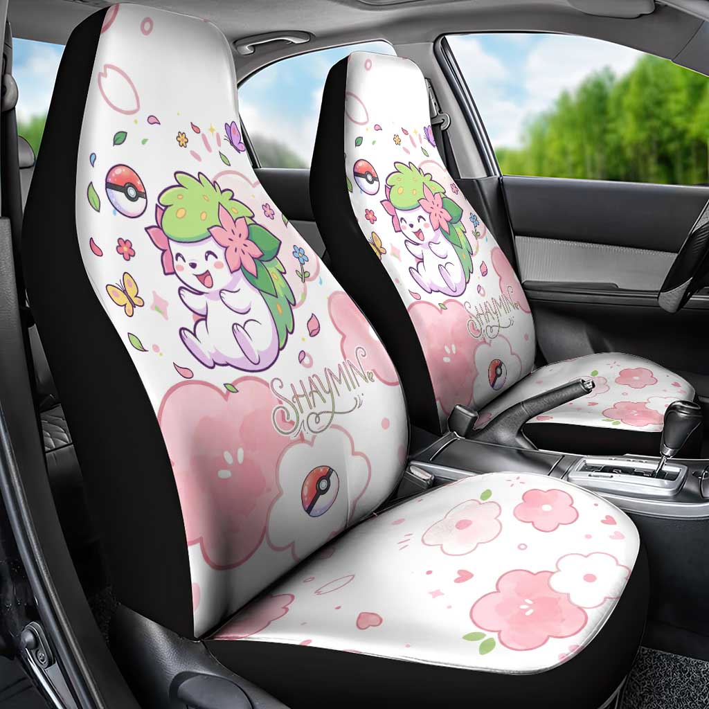 Shaymin Car Seat Cover Floral Pastel Blossom Art