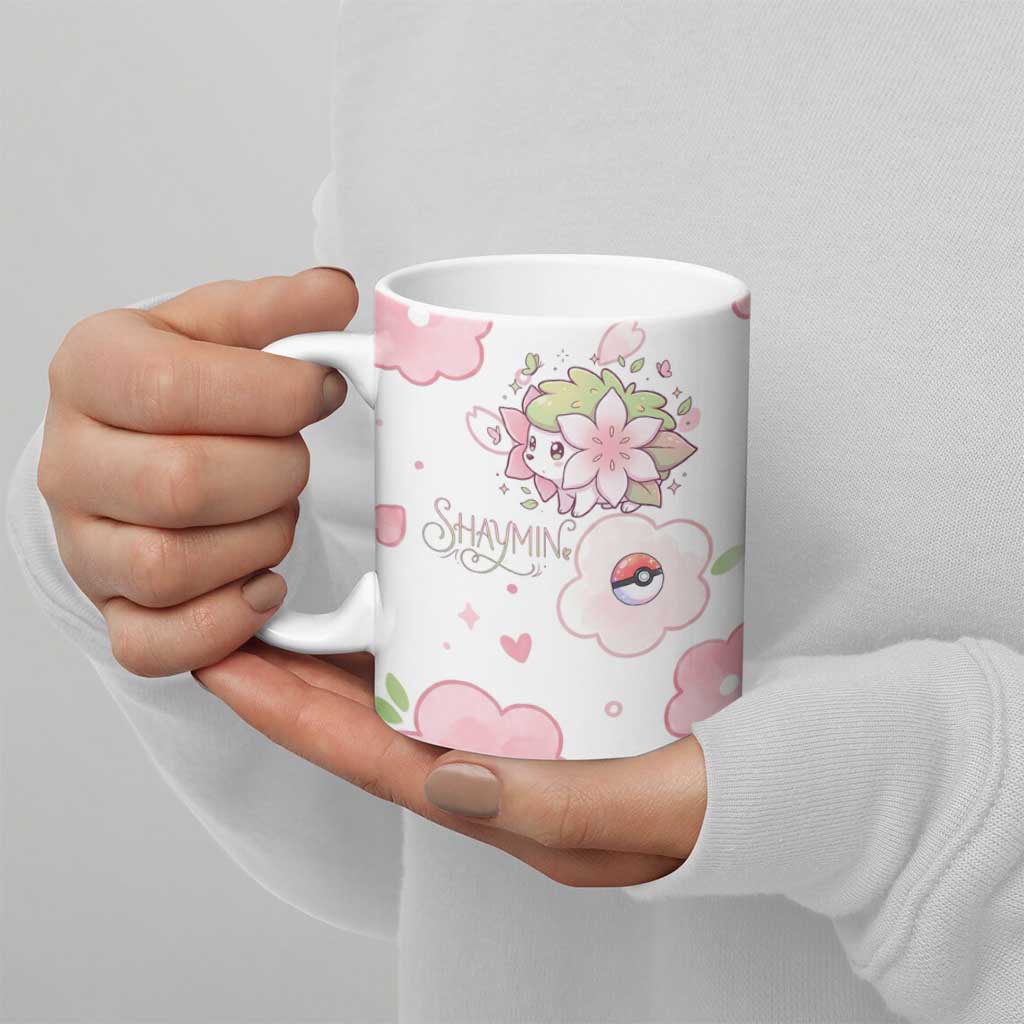 Shaymin Ceramic Mug Floral Pastel Blossom Art