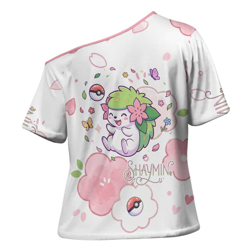 Shaymin Cross Shoulder Shirt Floral Pastel Blossom Art