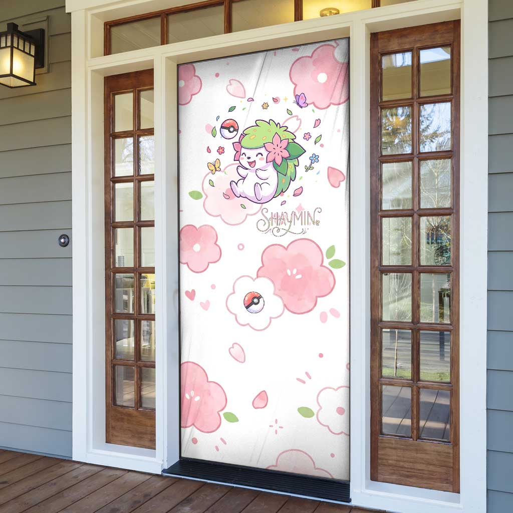 Shaymin Door Cover Floral Pastel Blossom Art