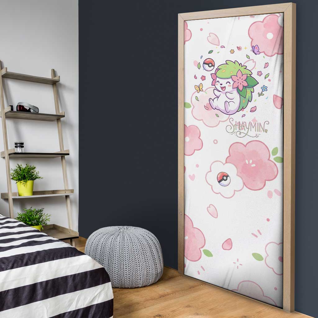 Shaymin Door Cover Floral Pastel Blossom Art