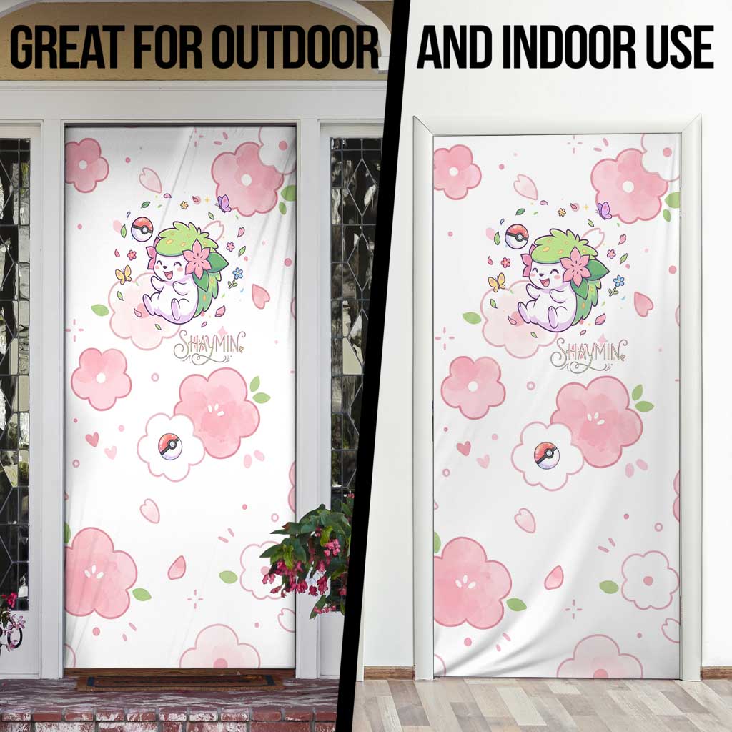 Shaymin Door Cover Floral Pastel Blossom Art