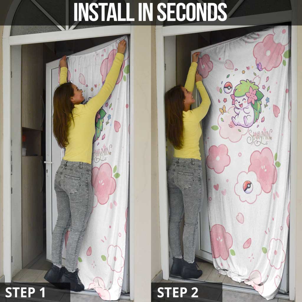Shaymin Door Cover Floral Pastel Blossom Art