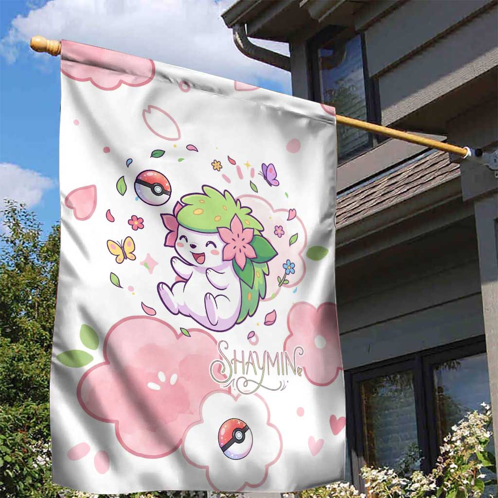 Shaymin Garden Flag Floral Pastel Blossom Art