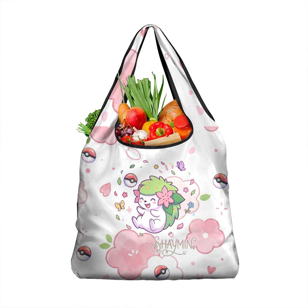 Shaymin Grocery Bag Floral Pastel Blossom Art