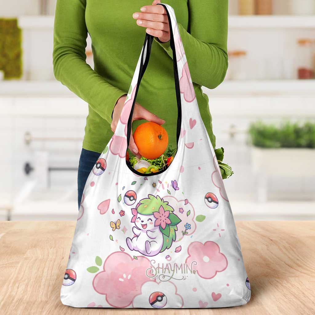 Shaymin Grocery Bag Floral Pastel Blossom Art