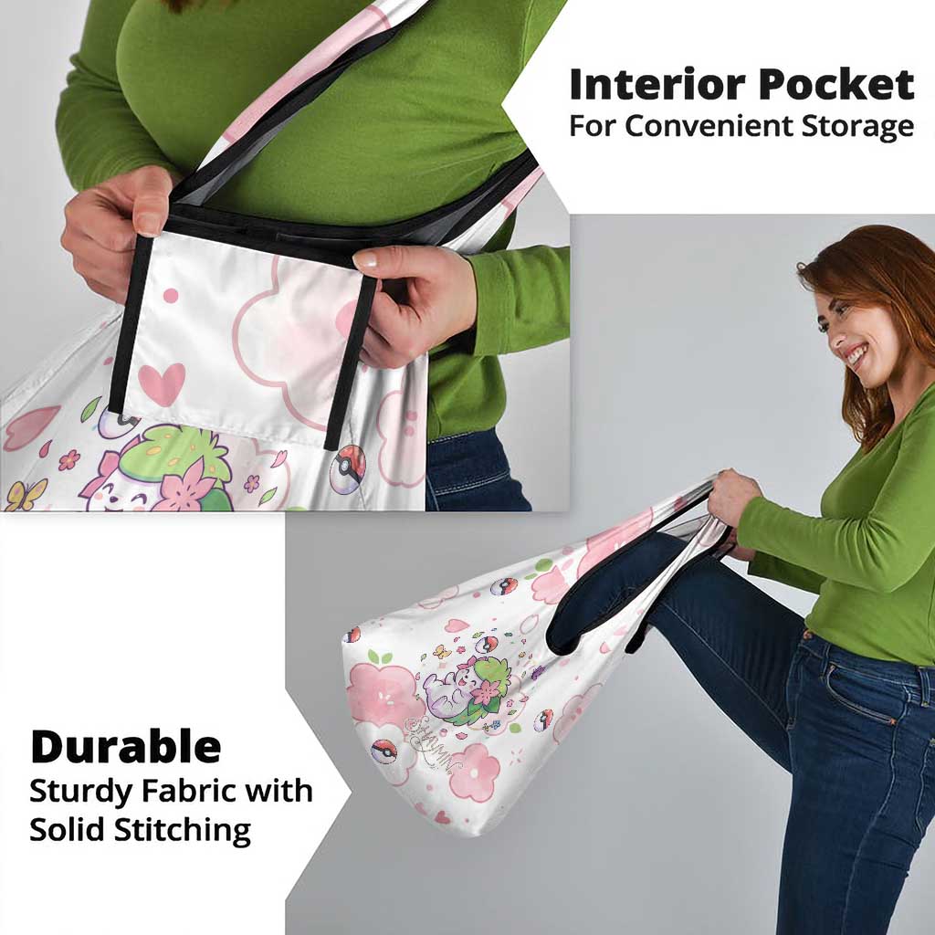 Shaymin Grocery Bag Floral Pastel Blossom Art