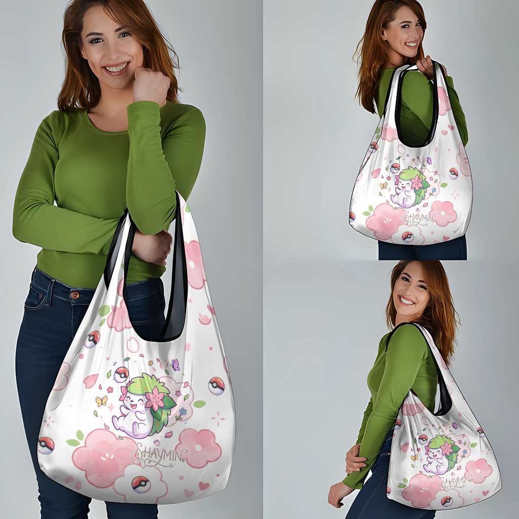 Shaymin Grocery Bag Floral Pastel Blossom Art