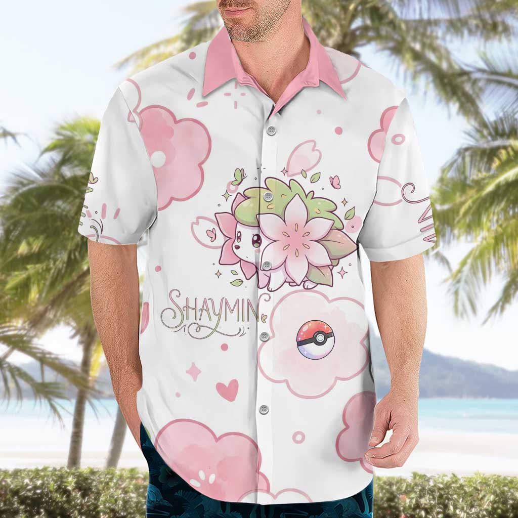 Shaymin Hawaiian Shirt Floral Pastel Blossom Art