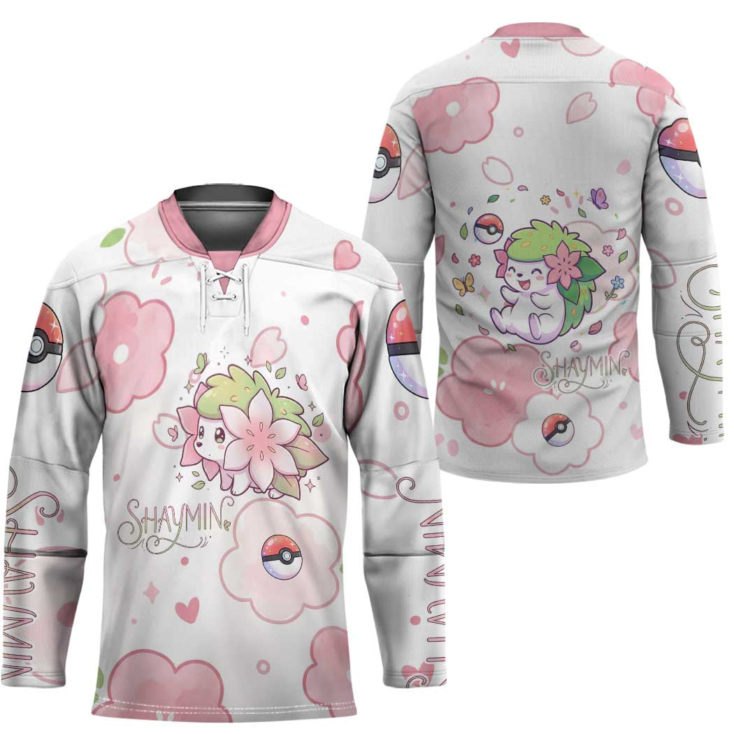 Shaymin Hockey Jersey Floral Pastel Blossom Art