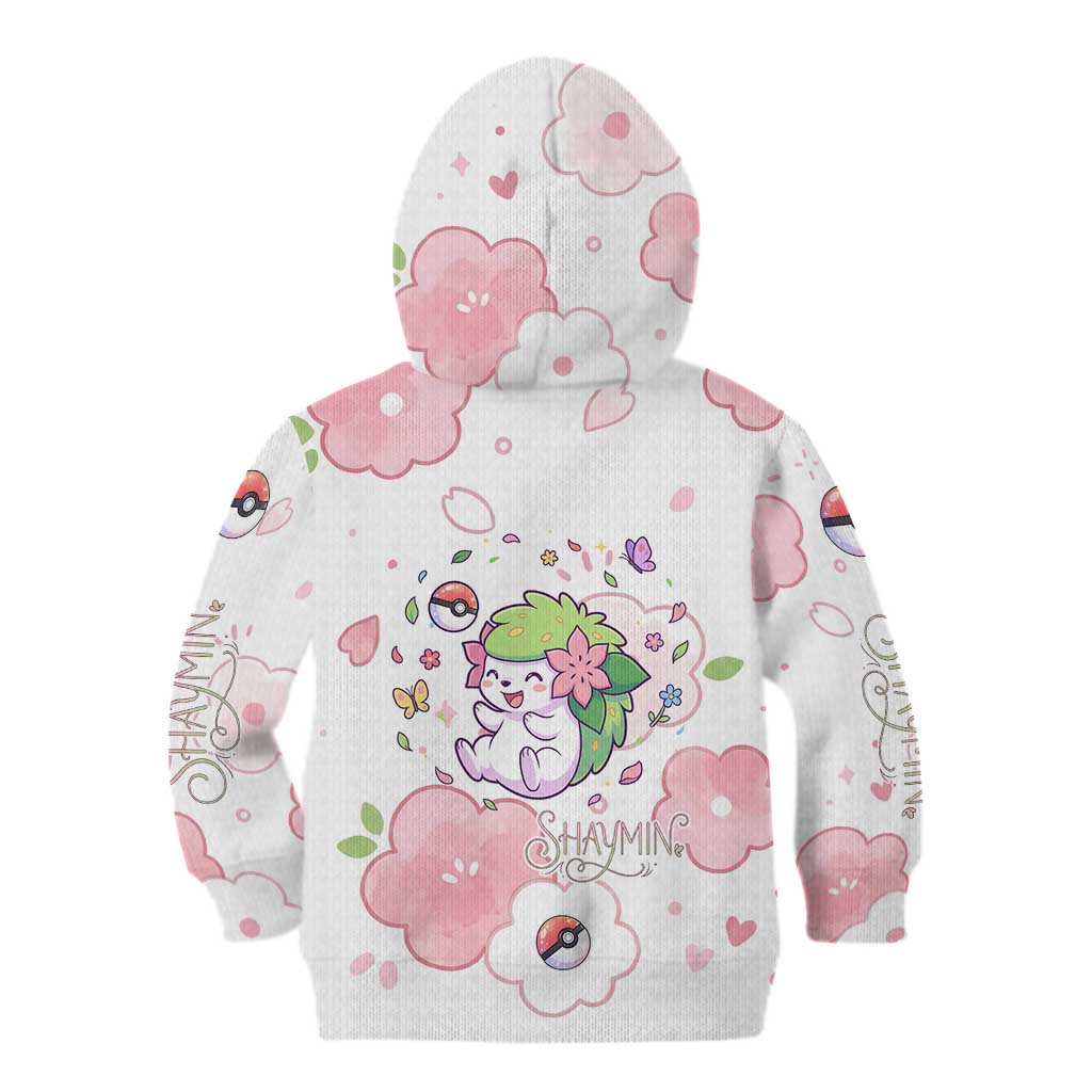Shaymin Kid Hoodie Floral Pastel Blossom Art