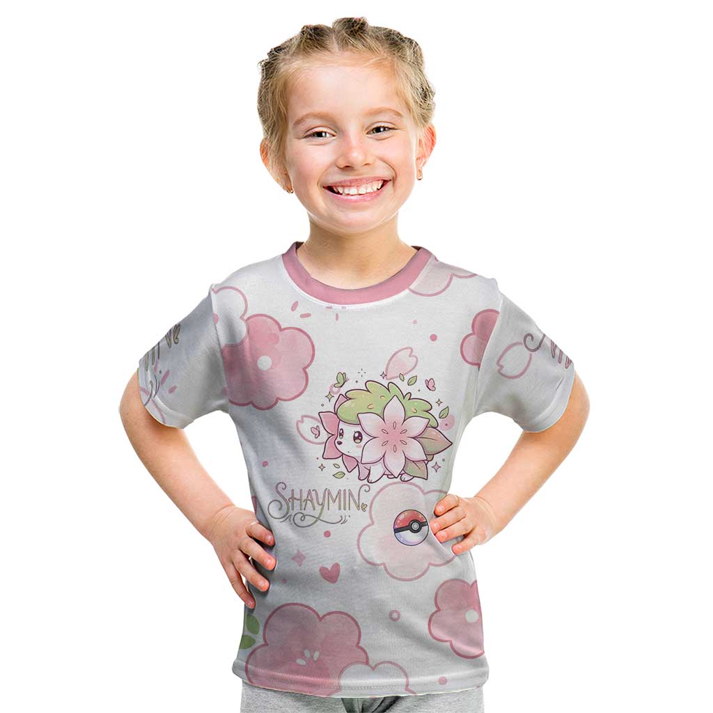 Shaymin Kid T Shirt Floral Pastel Blossom Art