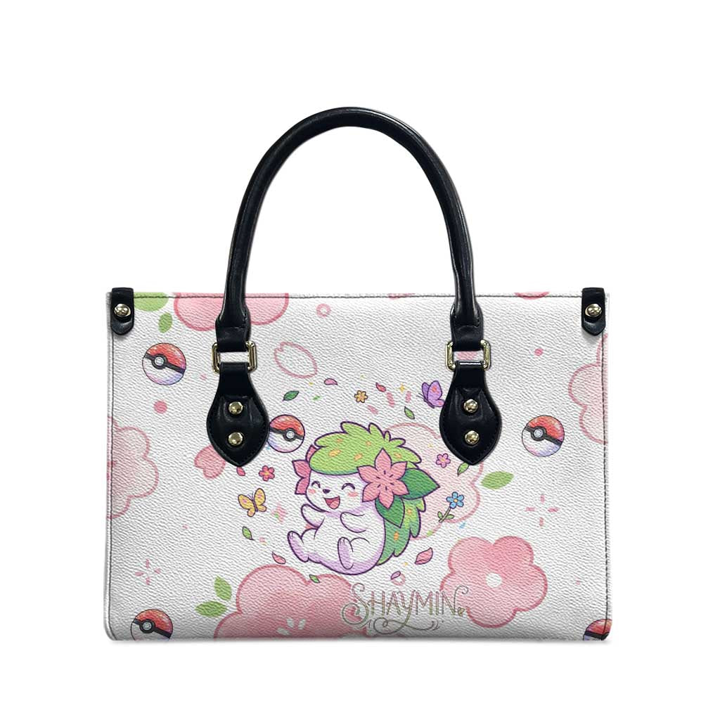 Shaymin Leather Bag Floral Pastel Blossom Art