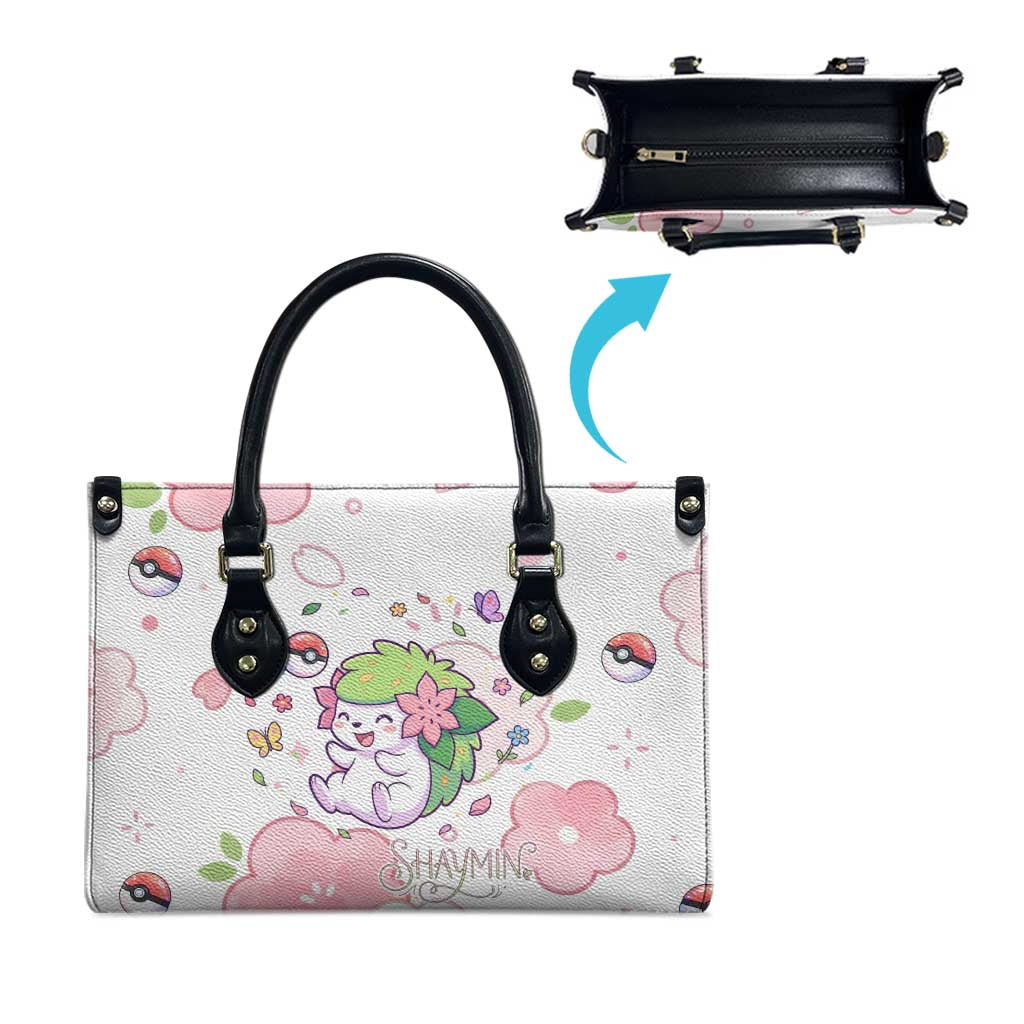 Shaymin Leather Bag Floral Pastel Blossom Art