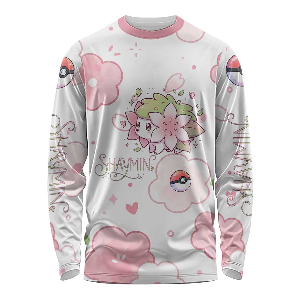 Shaymin Long Sleeve Shirt Floral Pastel Blossom Art