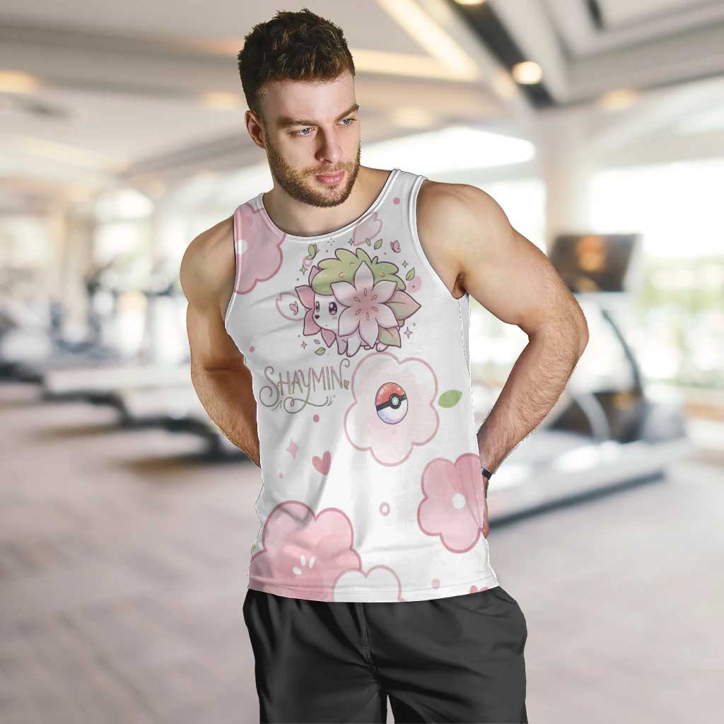 Shaymin Men Tank Top Floral Pastel Blossom Art