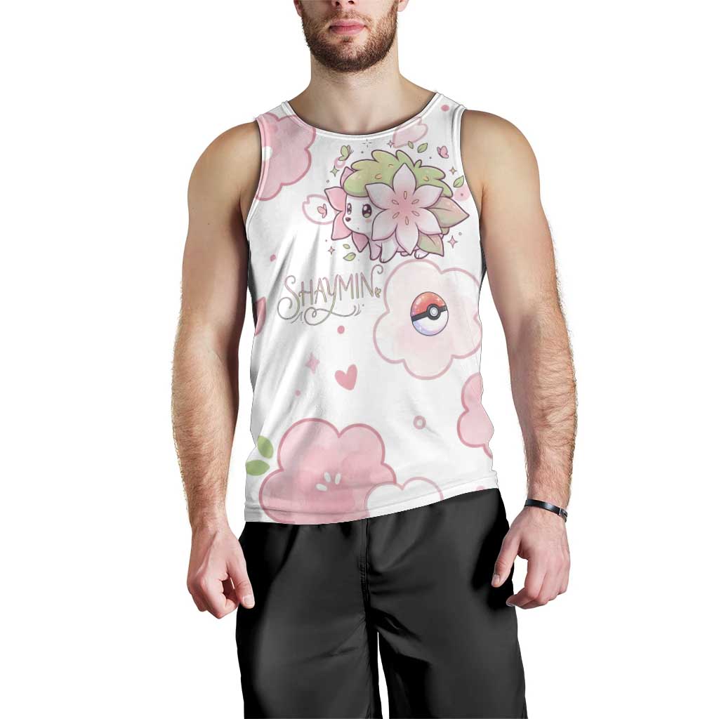 Shaymin Men Tank Top Floral Pastel Blossom Art
