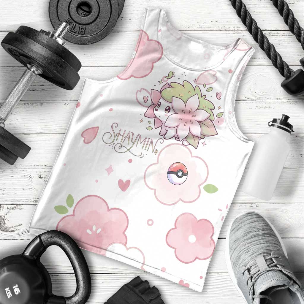 Shaymin Men Tank Top Floral Pastel Blossom Art