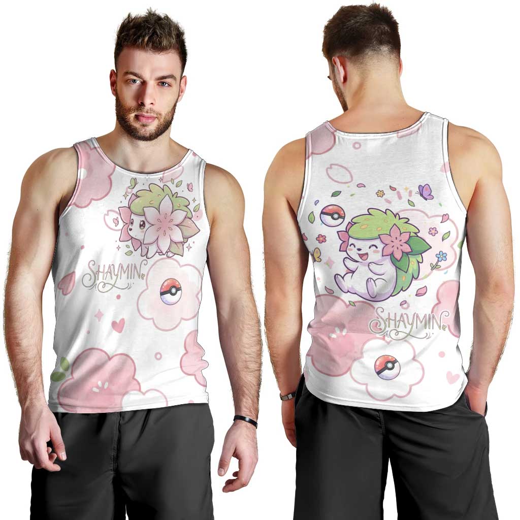 Shaymin Men Tank Top Floral Pastel Blossom Art