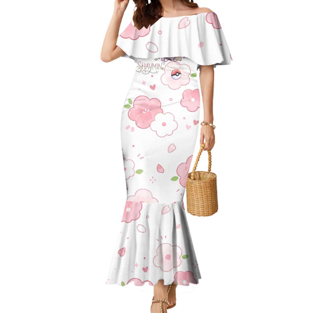 Shaymin Mermaid Dress Floral Pastel Blossom Art