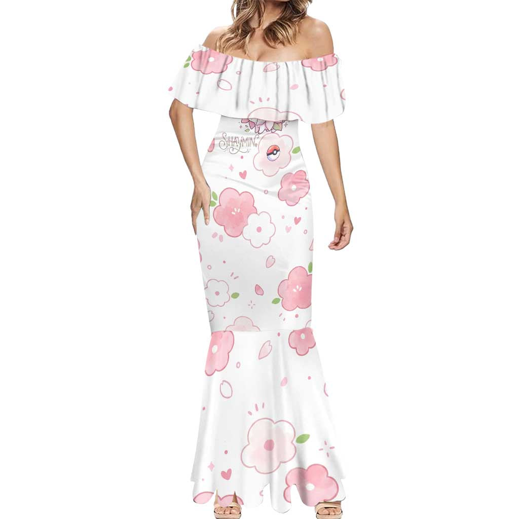 Shaymin Mermaid Dress Floral Pastel Blossom Art