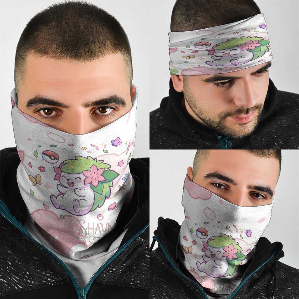 Shaymin Neck Gaiter Floral Pastel Blossom Art