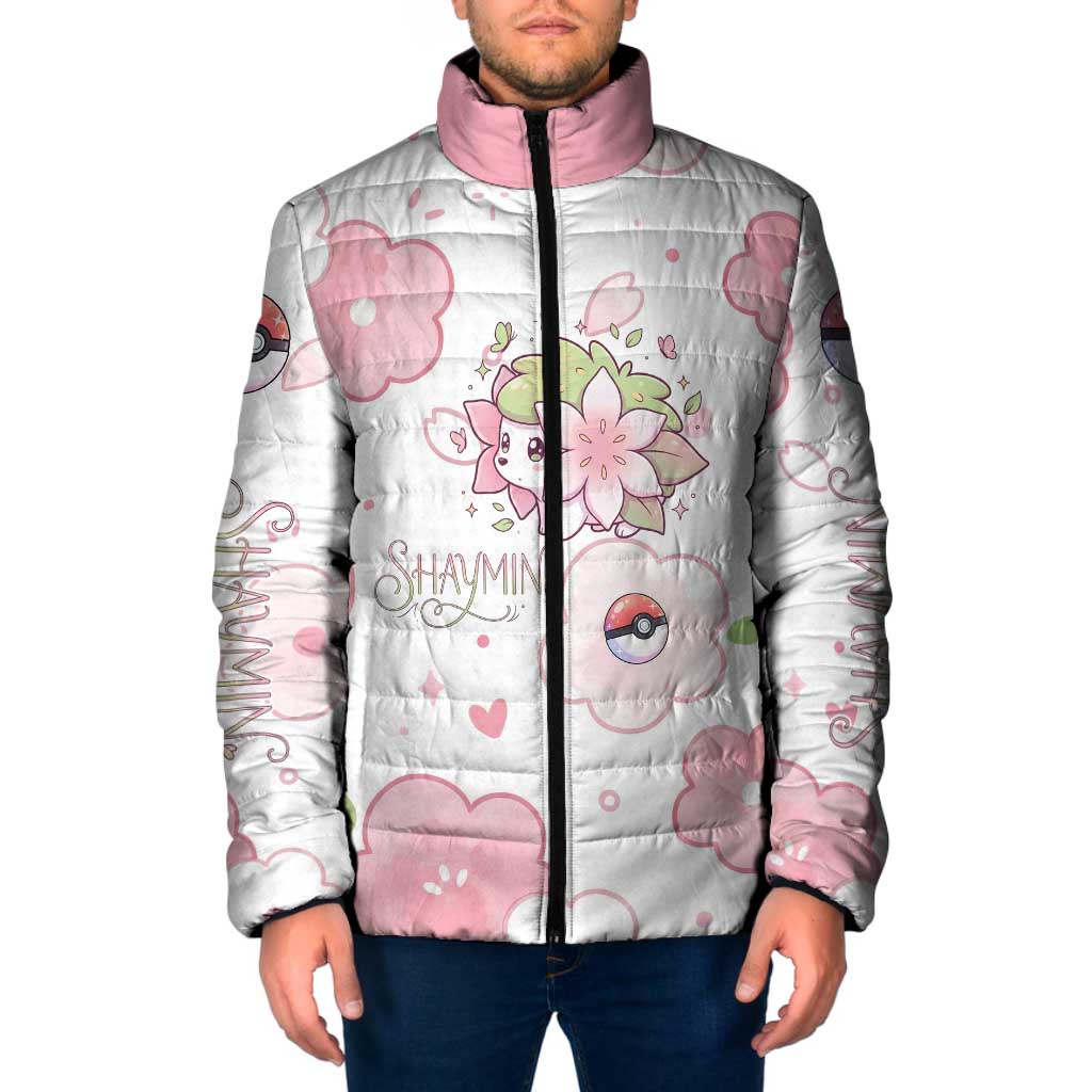 Shaymin Padded Jacket Floral Pastel Blossom Art