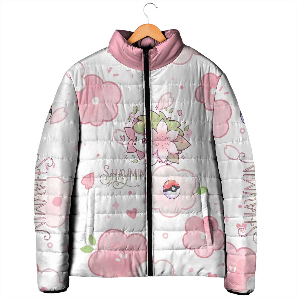 Shaymin Padded Jacket Floral Pastel Blossom Art
