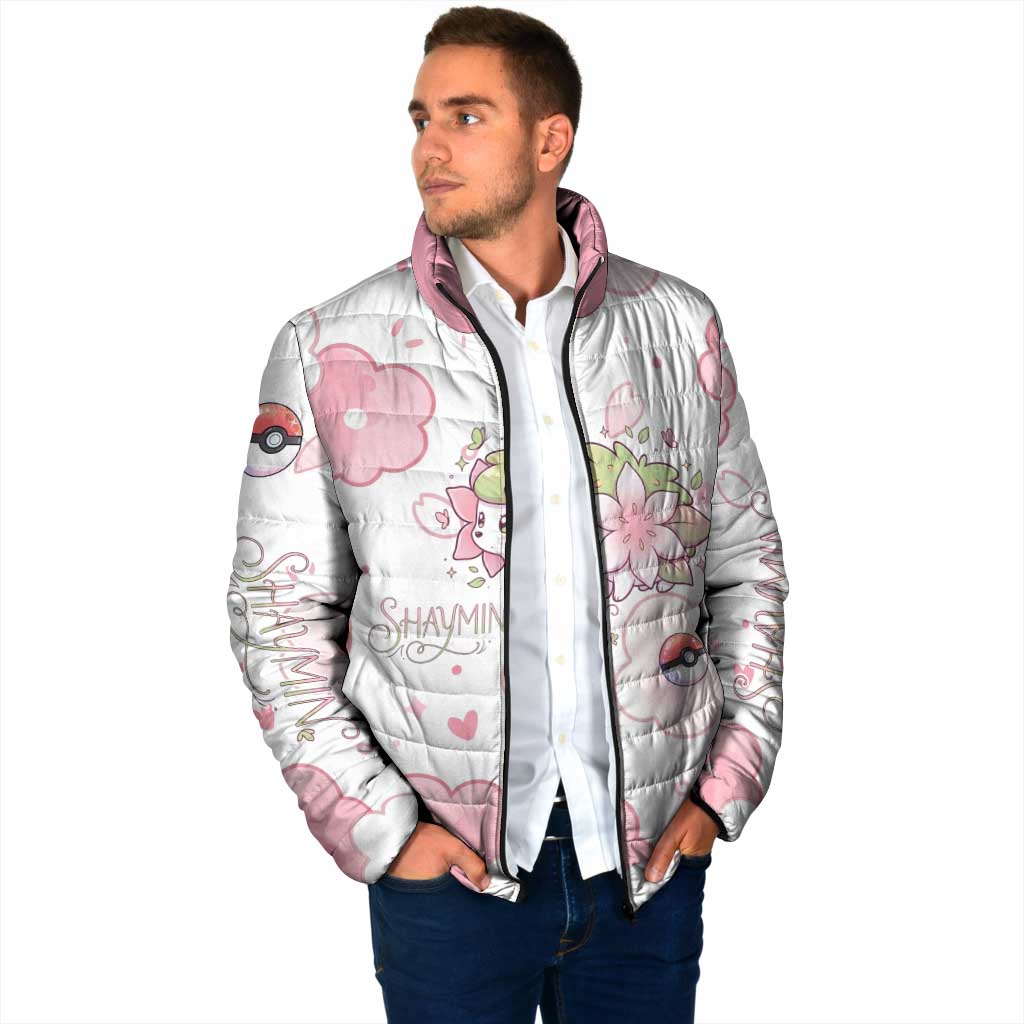 Shaymin Padded Jacket Floral Pastel Blossom Art
