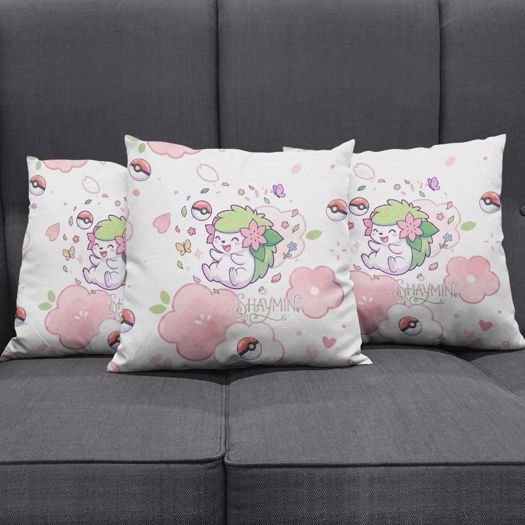 Shaymin Pillow Cover Floral Pastel Blossom Art