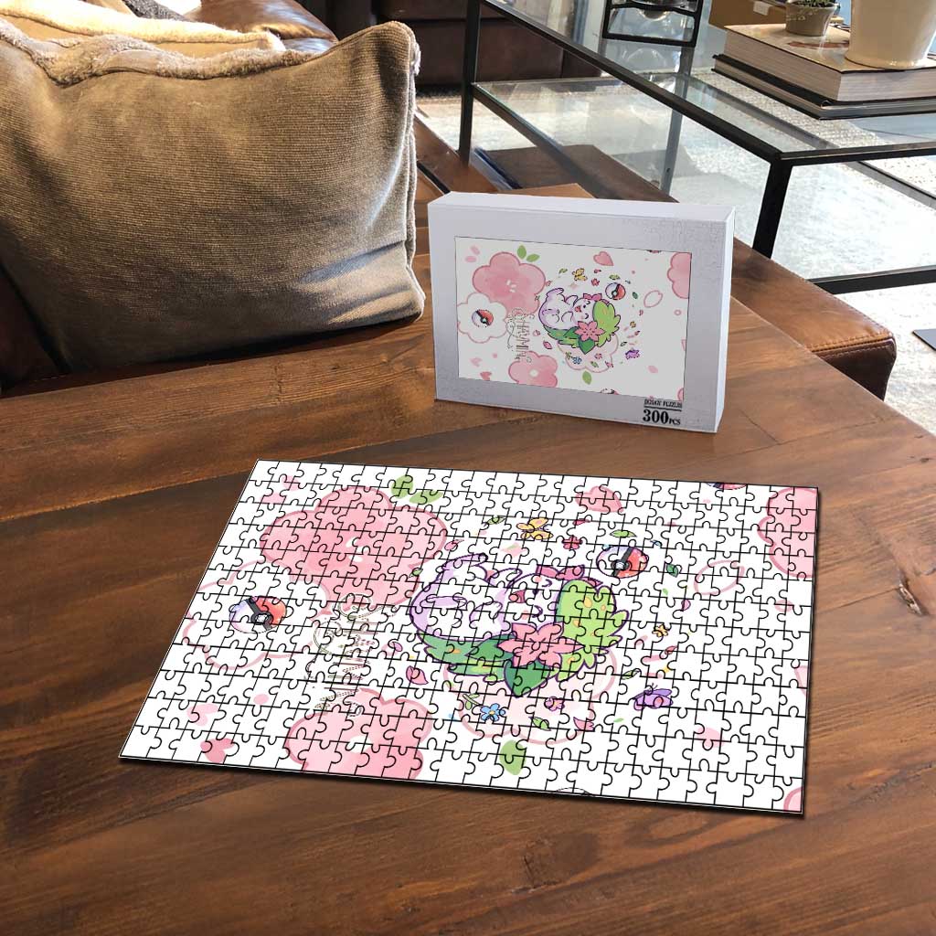 Shaymin Puzzle Floral Pastel Blossom Art