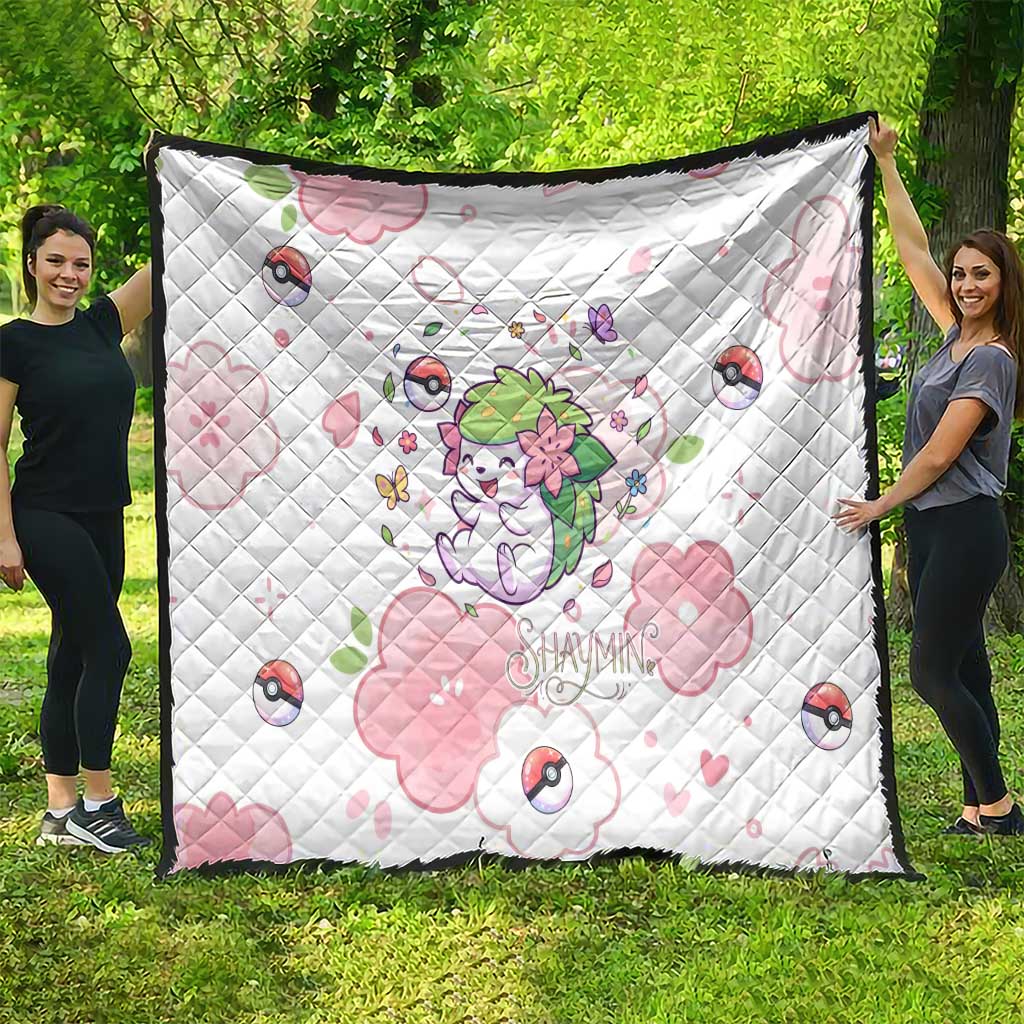 Shaymin Quilt Floral Pastel Blossom Art