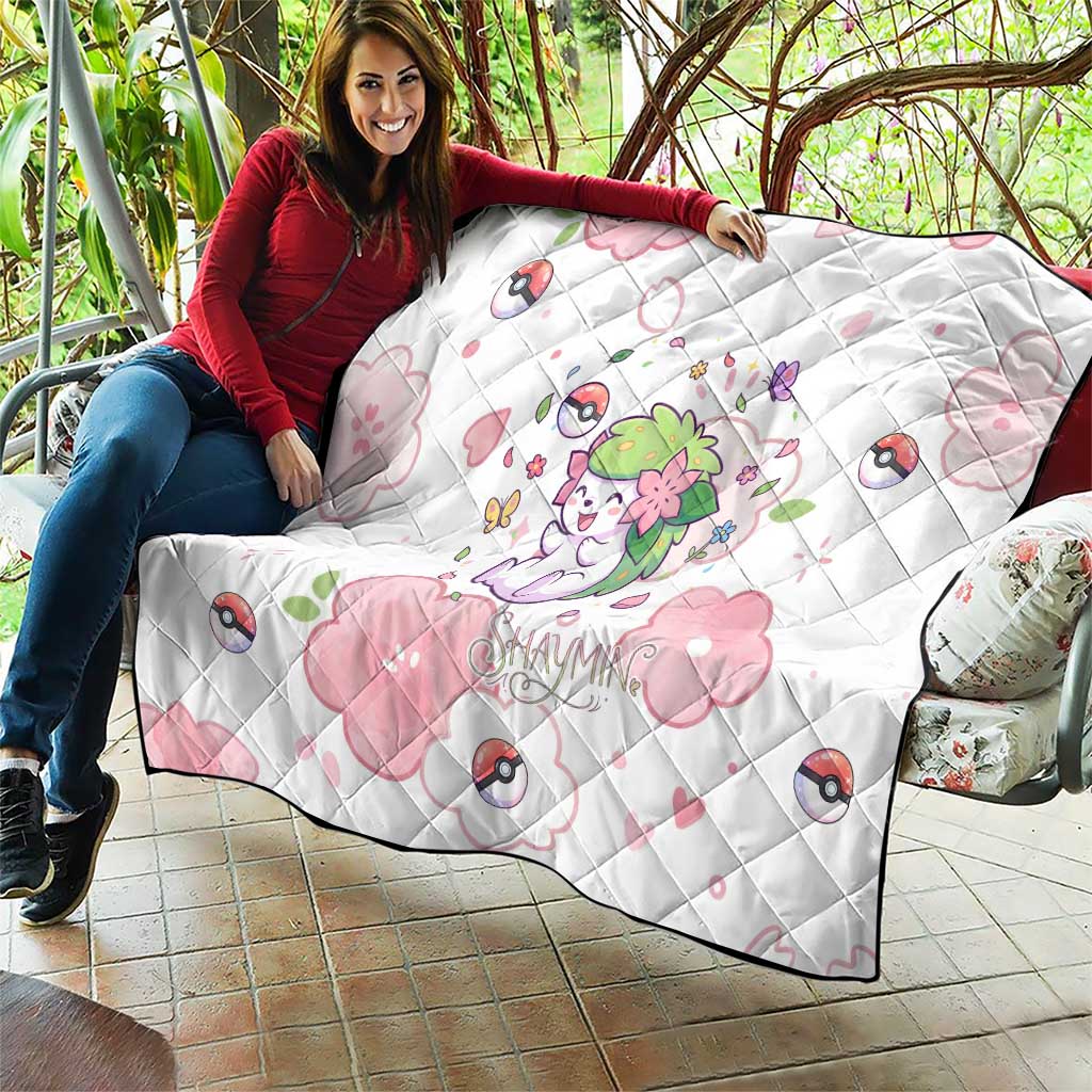 Shaymin Quilt Floral Pastel Blossom Art