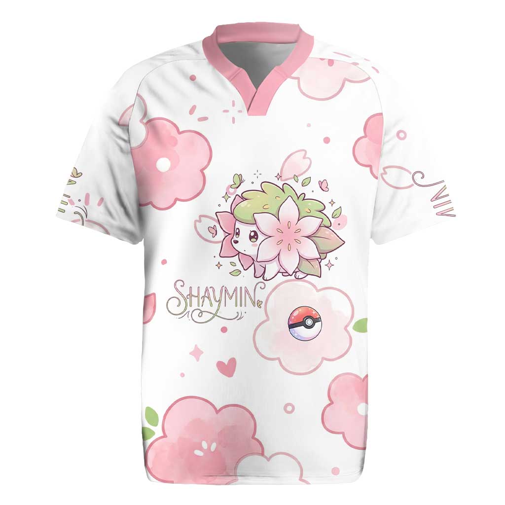 Shaymin Rugby Jersey Floral Pastel Blossom Art