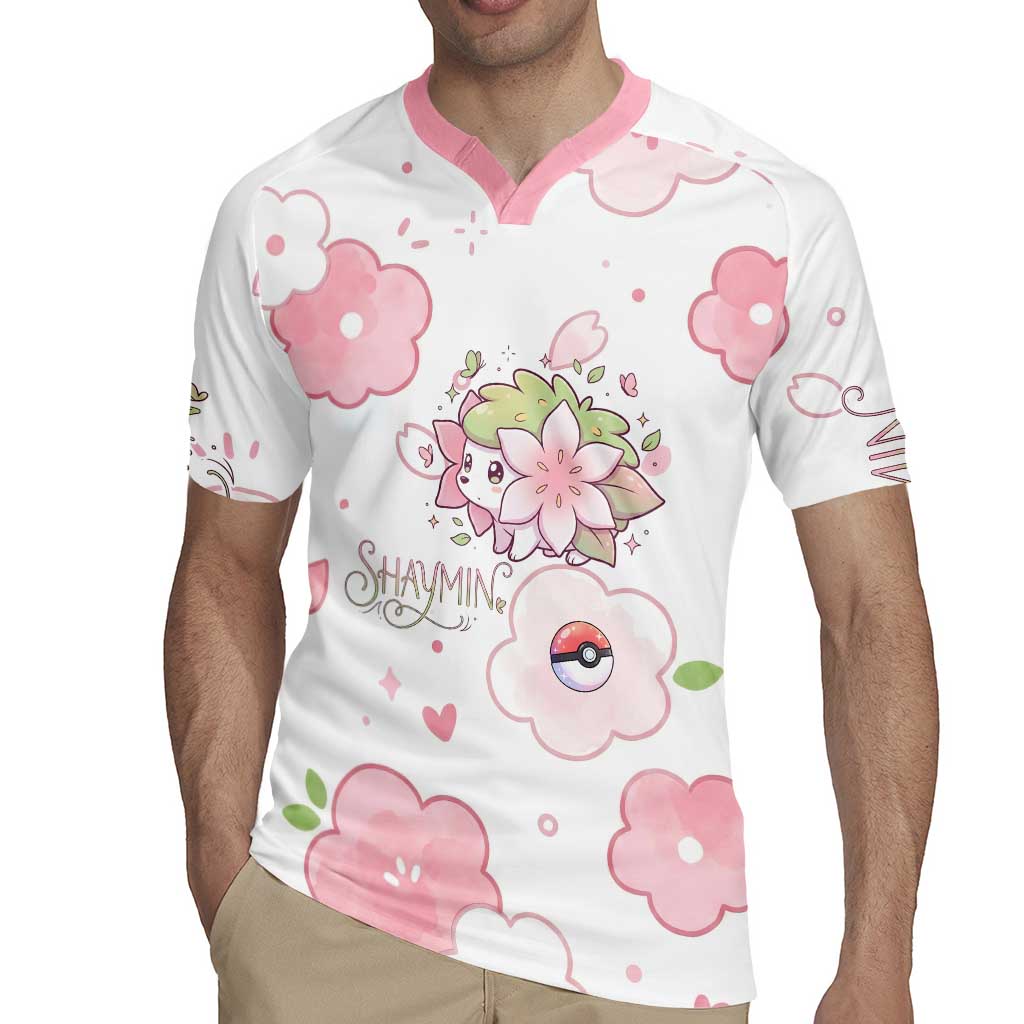 Shaymin Rugby Jersey Floral Pastel Blossom Art