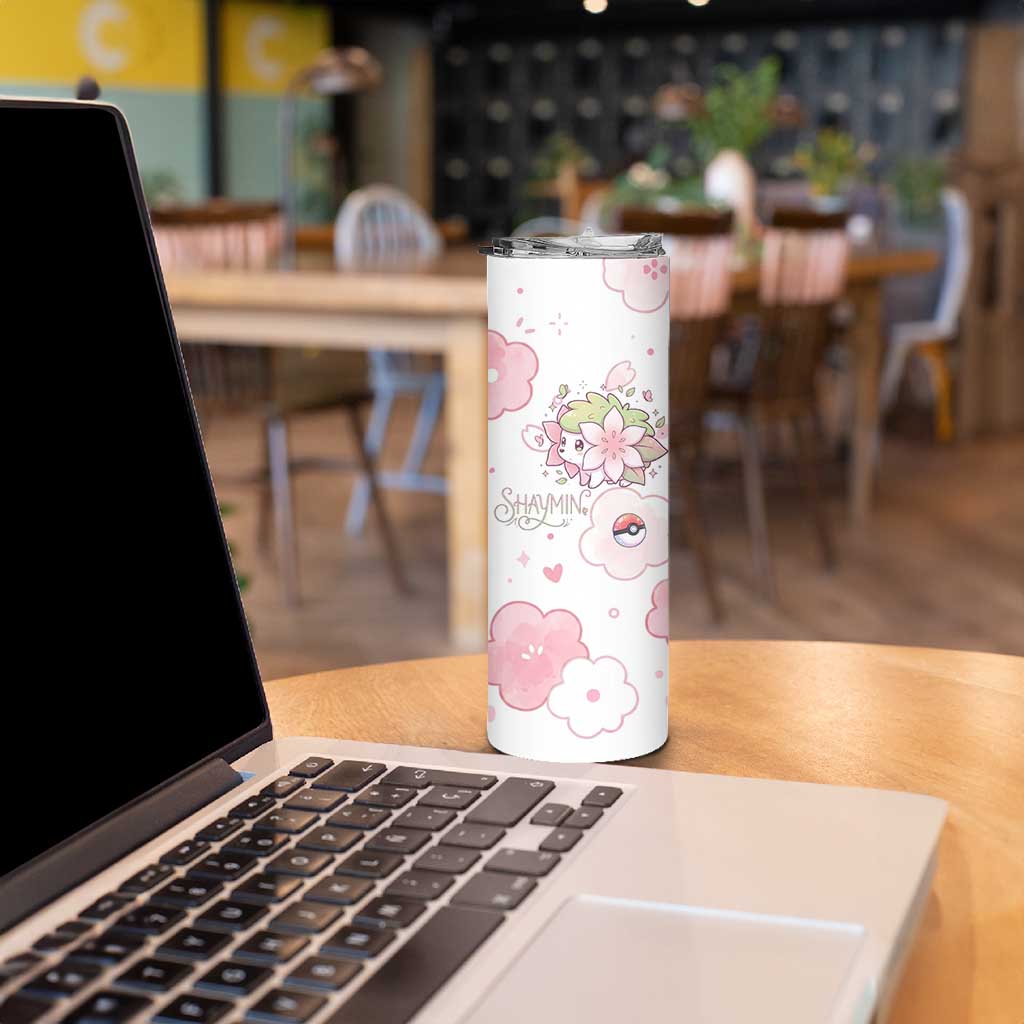 Shaymin Skinny Tumbler Floral Pastel Blossom Art