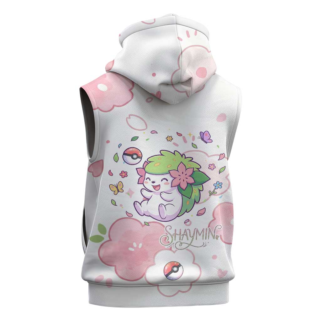 Shaymin Sleeveless Hoodie Floral Pastel Blossom Art