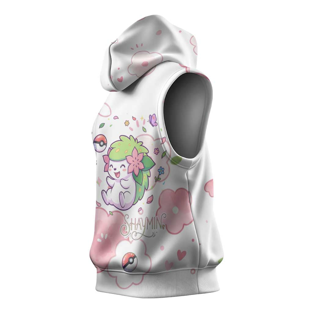 Shaymin Sleeveless Hoodie Floral Pastel Blossom Art