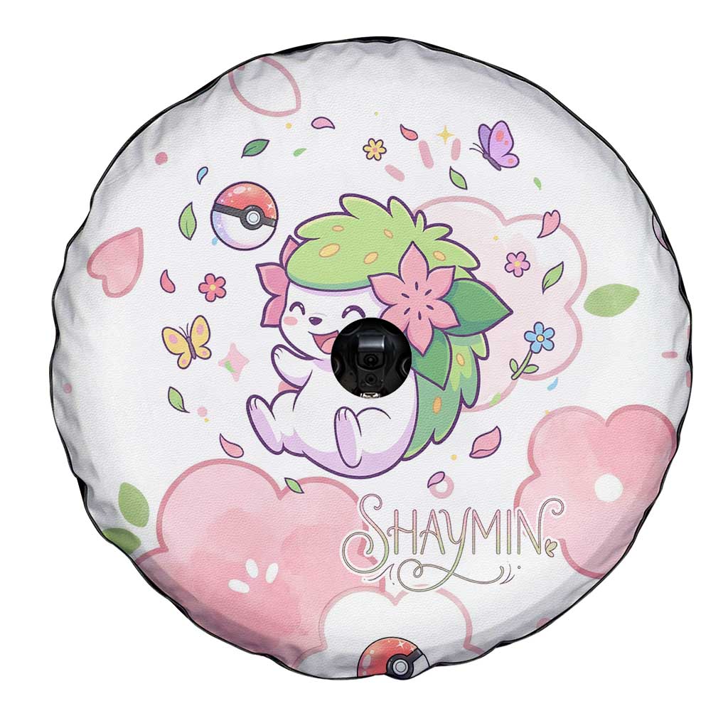 Shaymin Spare Tire Cover Floral Pastel Blossom Art