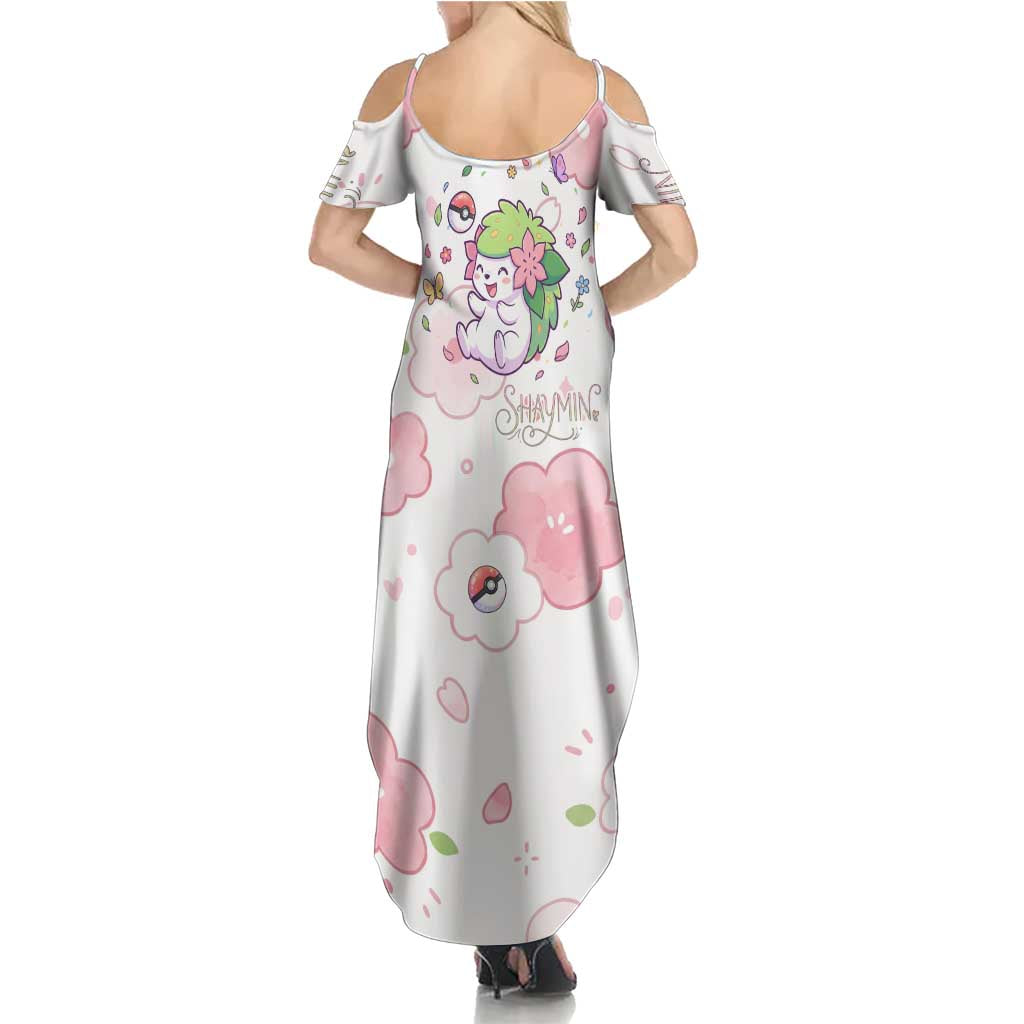 Shaymin Summer Maxi Dress Floral Pastel Blossom Art