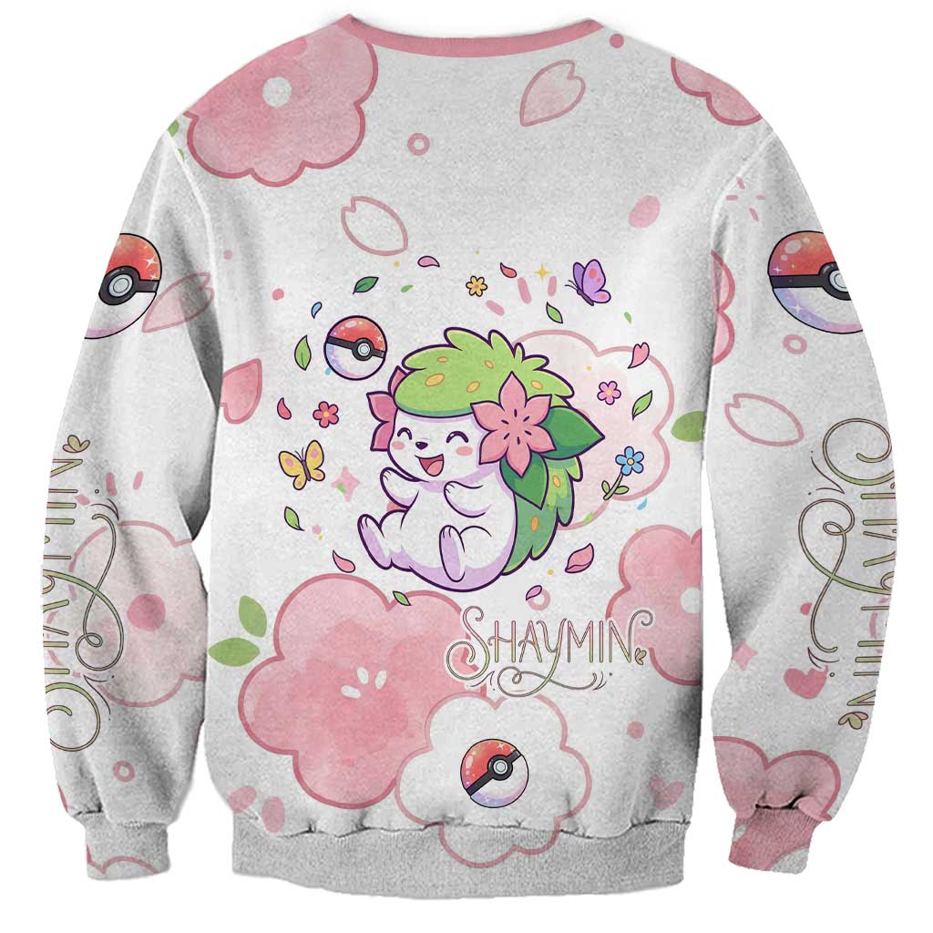 Shaymin Sweatshirt Floral Pastel Blossom Art