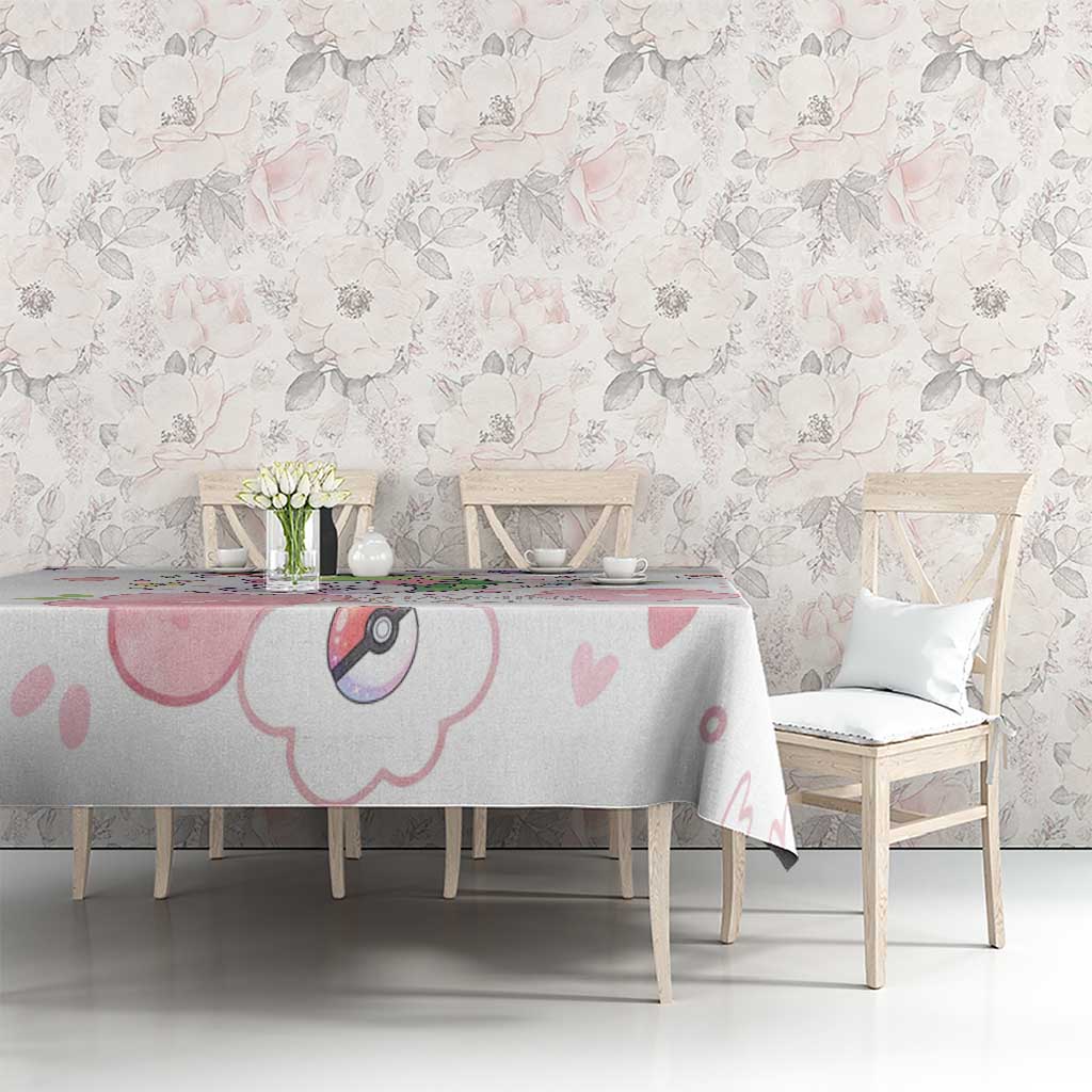Shaymin Tablecloth Floral Pastel Blossom Art