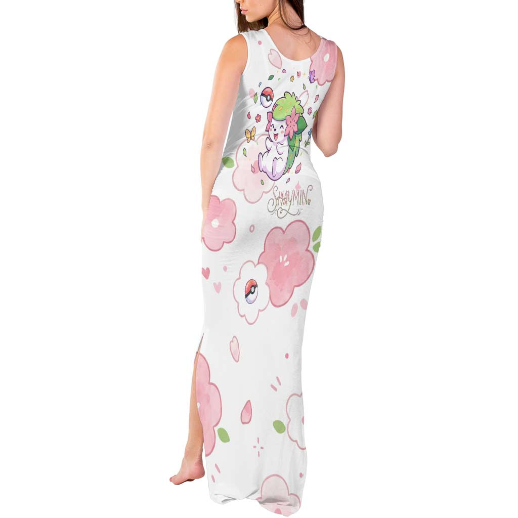 Shaymin Tank Maxi Dress Floral Pastel Blossom Art