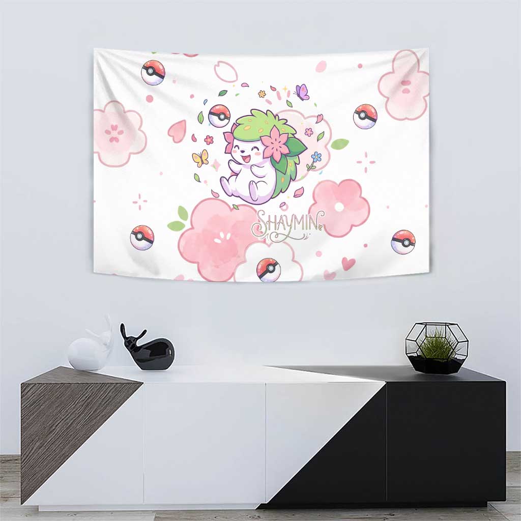 Shaymin Tapestry Floral Pastel Blossom Art