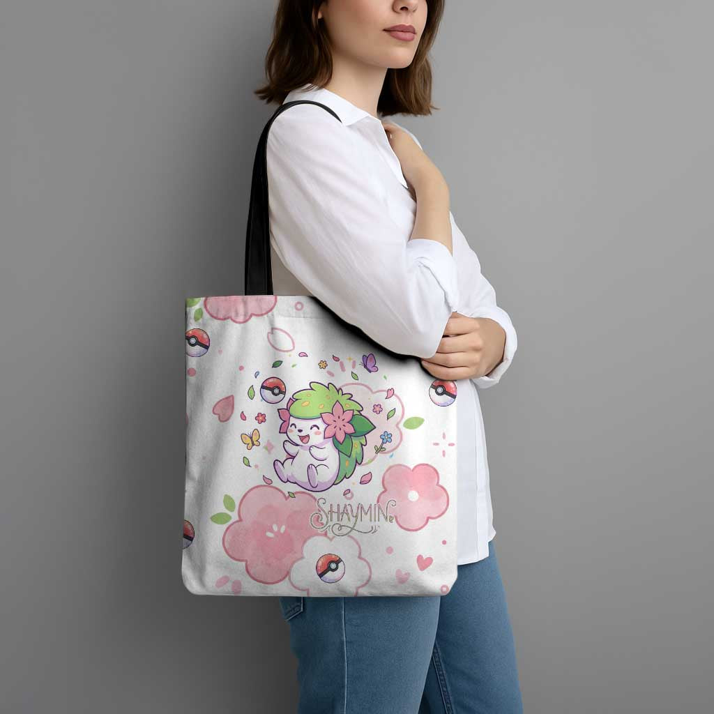 Shaymin Tote Bag Floral Pastel Blossom Art
