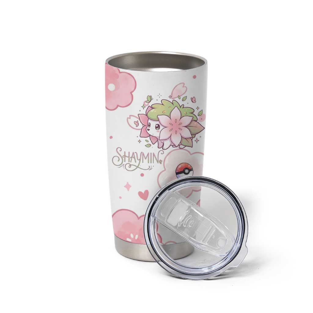 Shaymin Tumbler Cup Floral Pastel Blossom Art